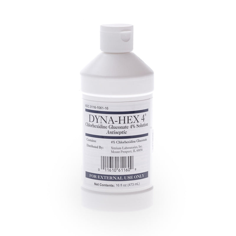 Dyna-Hex 4® Surgical Scrub Solution 16 oz. Bottle 4% Strength CHG (Chlorhexidine Gluconate) NonSterile (553879_CS) 12/CS