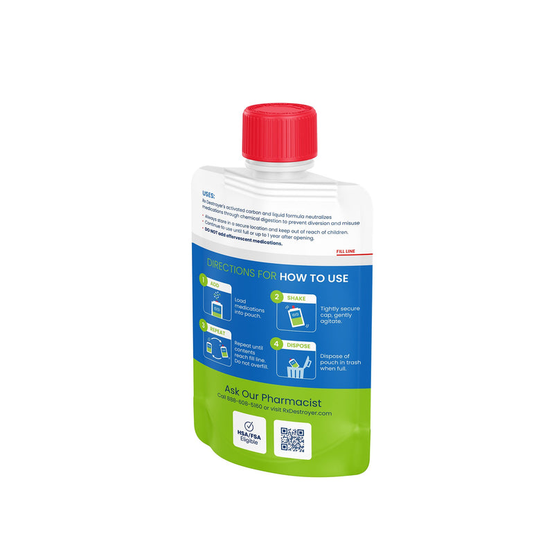 Rx Destroyer™ All-Purpose Drug Disposal Pouch 4 oz. (1271113_BX) 1/BX