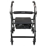 McKesson 4 Wheel Rollator Black Adjustable Height / Folding Aluminum Frame (1065266_EA) 1/EA