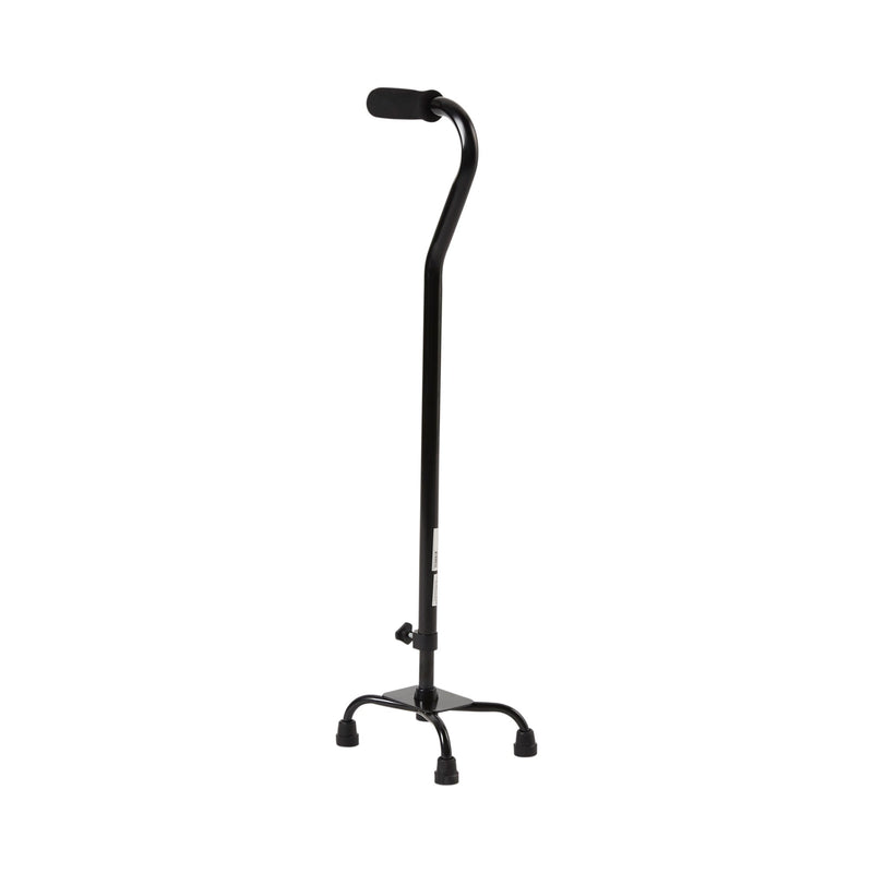 McKesson Small Base Quad Cane Steel 30 to 39 Inch Height Black (1065220_CS) 4/CS