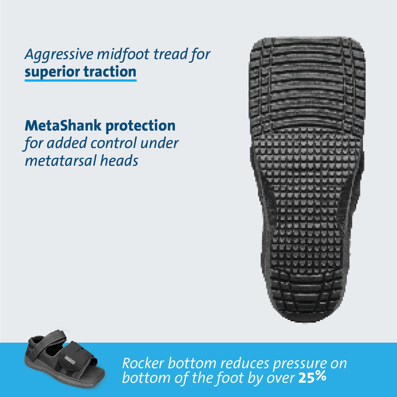 MedSurg™ Post-Op Shoe X-Large Male Black (683885_CS) 36/CS