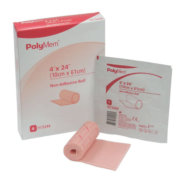 PolyMem® Foam Dressing 4 X 24 Inch Without Border Film Backing Nonadhesive Roll Sterile (293901_EA) 1/EA