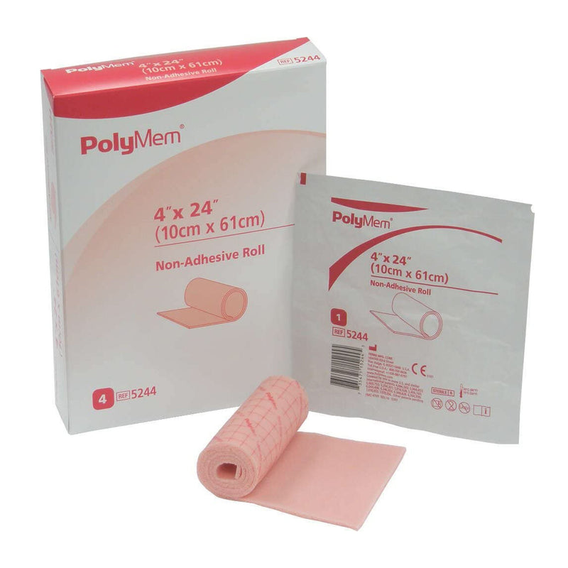 PolyMem® Foam Dressing 4 X 24 Inch Without Border Film Backing Nonadhesive Roll Sterile (293901_EA) 1/EA