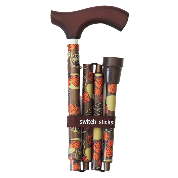 Switch Sticks® Folding Cane Aluminum 32 to 37 Inch Height Mimi Print (1050000_EA) 1/EA