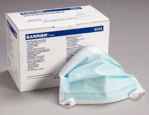 Barrier® Extra Protection Surgical Mask Anti-fog ASTM Level 3 Tie Closure One Size Fits Most (815487_BX) 50/BX