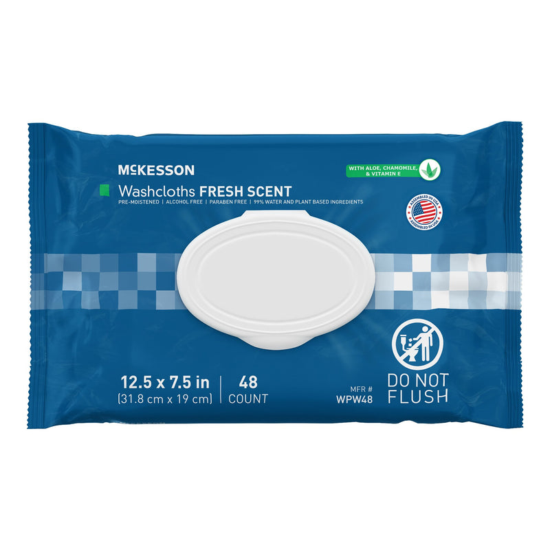 McKesson Personal Cleansing Wipe Soft Pack Scented 48 Count (1246809_PK) 48/PK