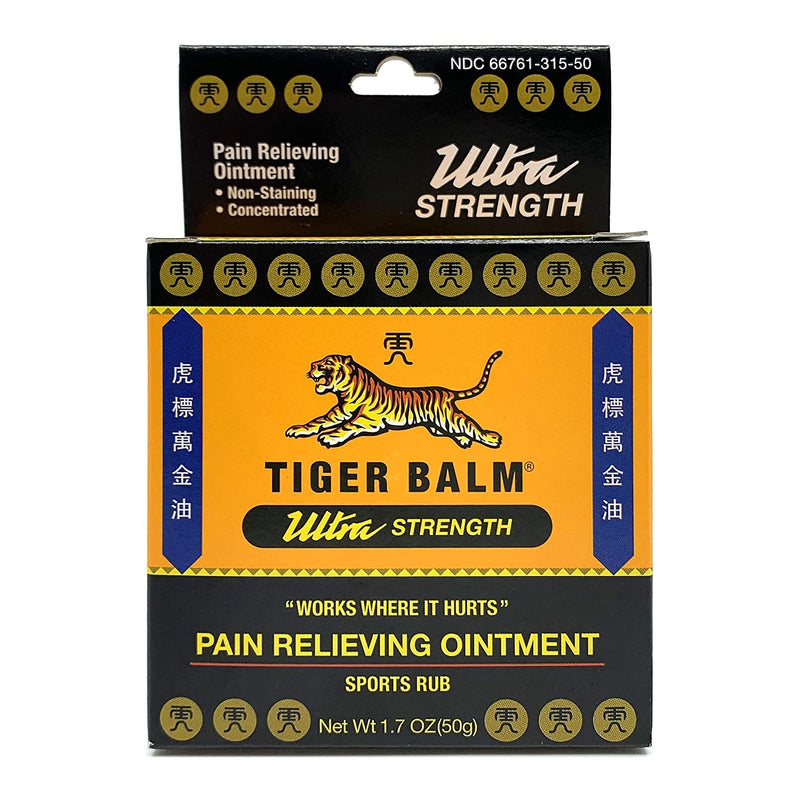 Tiger Balm® Ultra Topical Pain Relief 11% - 11% Strength Camphor / Menthol Ointment 50 Gram (525576_EA) 1/EA