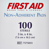 American White Cross Non-Adherent Dressing 3 X 4 Inch Sterile 1 per Pack (142142_EA) 1/EA