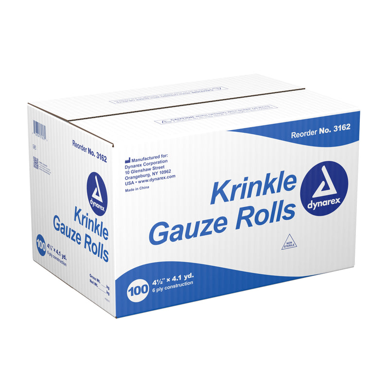 Dynarex® Fluff Bandage Roll 4-1/2 Inch X 4-1/10 Yard 6-Ply NonSterile 100 per Case (670162_EA) 1/EA
