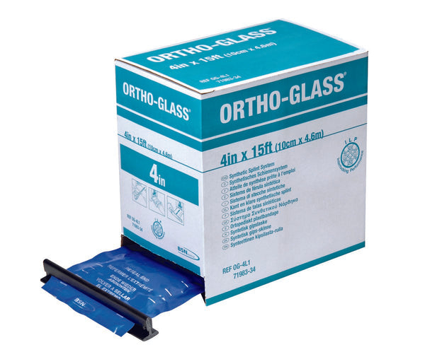 ORTHO-GLASS® Padded Precut Splint 3 X 12 Inch Fiberglass White (418811_BX) 10/BX