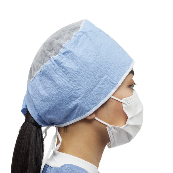 McKesson Surgeon Cap One Size Fits Most Blue Tie Closure (1186139_BX) 100/BX