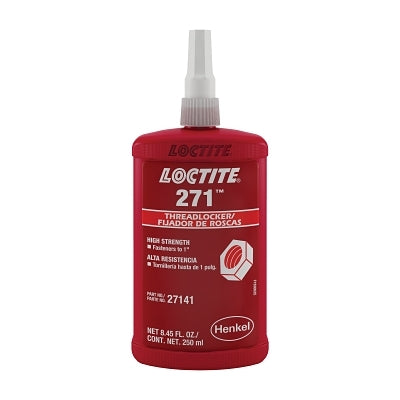 Loctite® 271 Threadlockers, High Strength, 0.5 mL, Red (442-232532) Each