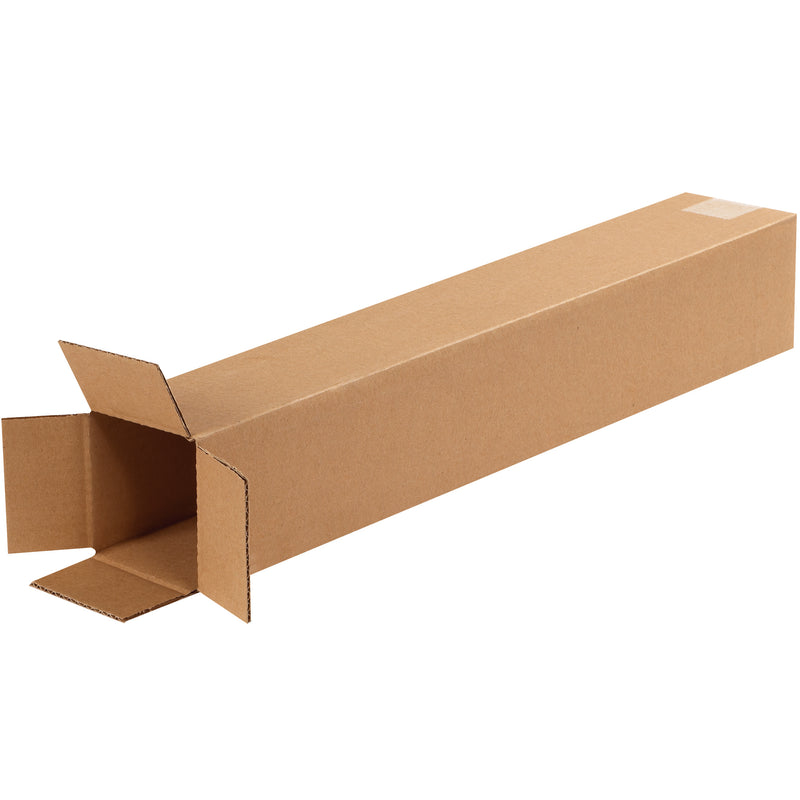 4 x 4 x 24" Tall Corrugated Boxes, Bundle Of 25 Bundle Of 25