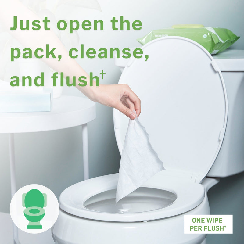 McKesson Flushable Personal Wipe Soft Pack Scented 96 Count (1241752_CS) 576/CS