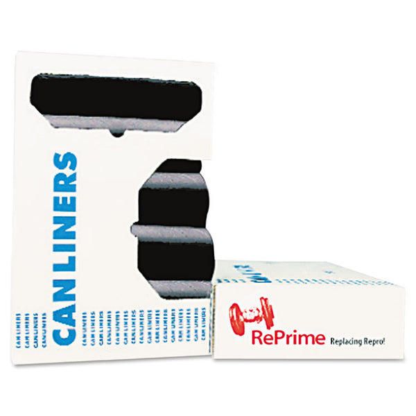 AccuFit® Linear Low Density Can Liners with AccuFit Sizing, 32 gal, 0.9 mil, 33" x 44", Black, 20 Bags/Roll, 5 Rolls/Carton (HERH6644TKR01) Carton of 100