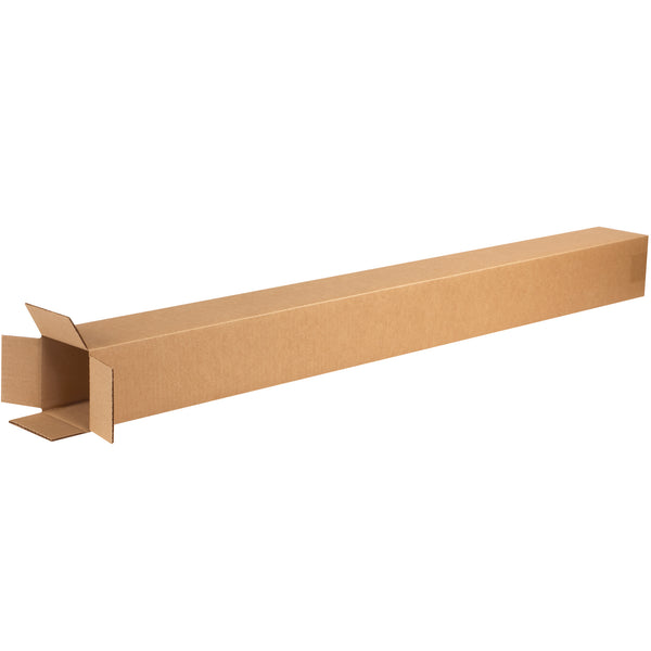 4 x 4 x 48" Tall Corrugated Boxes, Bundle Of 25 Bundle Of 25