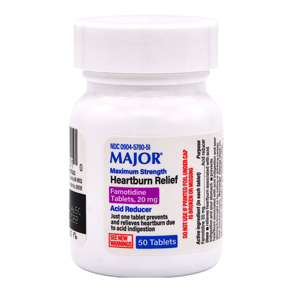Major® Antacid 20 mg Strength Tablet 50 per Box (1103621_BT) 1/BT