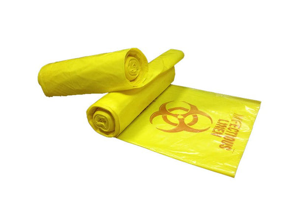 Colonial Bag Infectious Linen Bag Biohazard Symbol / Infectious Linen 33 gal. Yellow 30-1/2 X 43 Inch (877135_CS) 250/CS