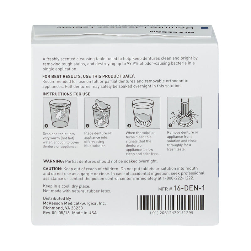 McKesson Denture Cleaner Unflavored (515486_CS) 12/CS