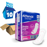 Attends® Discreet Bladder Control Pad 10-1/2 Inch Length Moderate Absorbency Polymer Core One Size Fits Most (1039118_BG) 20/BG