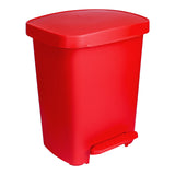 McKesson Trash Can 32 Quart / 8 gal. Red Plastic Rectangular (1223709_EA) 1/EA