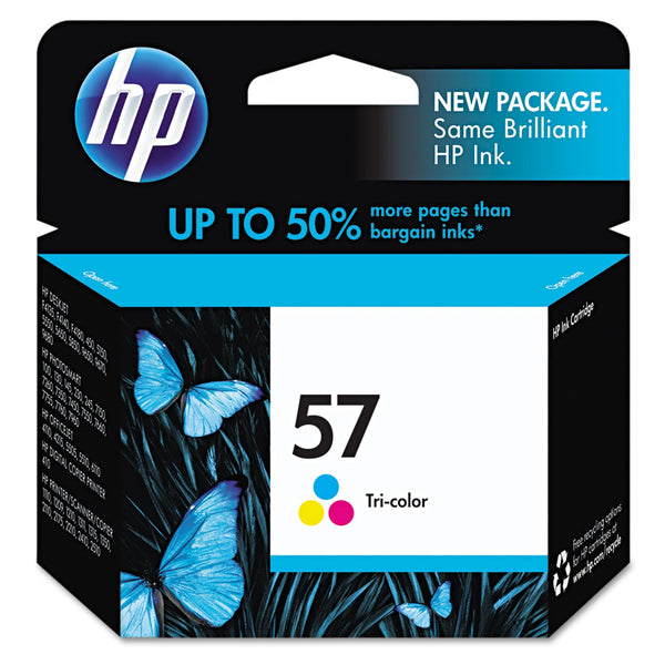 HP HP 57, (C6657AN) Tri-Color Original Ink Cartridge (HEWC6657AN)