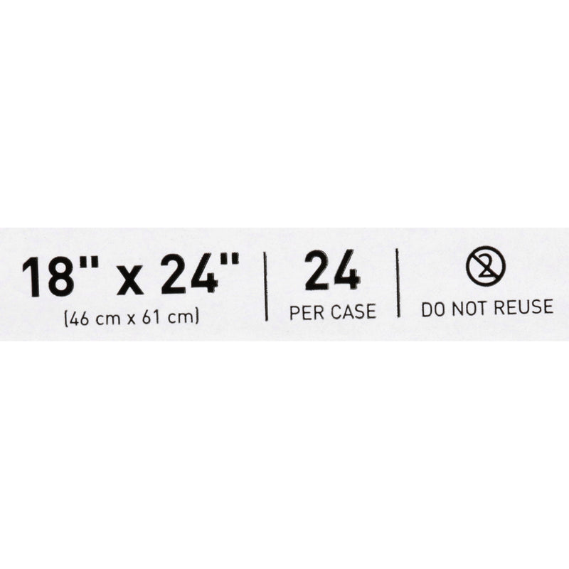 McKesson Bed Pillow 18 X 24 Inch White Single Patient Use (939589_EA) 1/EA