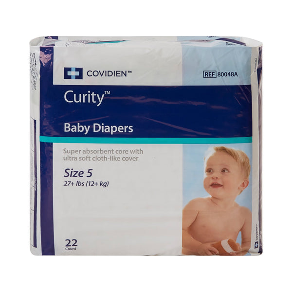 Cardinal Health™ Wings™ Unisex Baby Diaper Size 5 / X-Large Disposable Heavy Absorbency (724686_CS) 176/CS