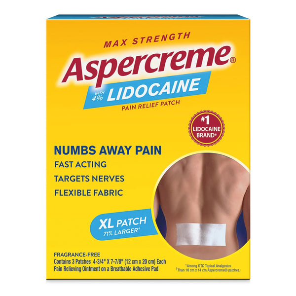 Aspercreme® Topical Pain Relief 4% Strength Lidocaine Patch (1230692_BX) 3/BX