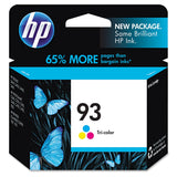HP HP 93, (C9361WN) Tri-Color Original Ink Cartridge (HEWC9361WN) Each