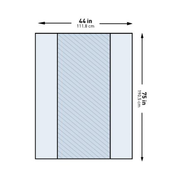 McKesson Table Drape 44 X 75 Inch For Back Table (1130800_PK) 1/PK