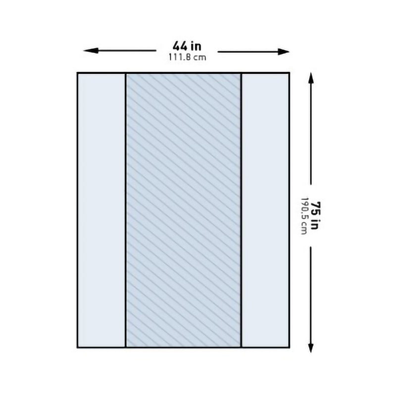 McKesson Table Drape 44 X 75 Inch For Back Table (1130800_PK) 1/PK