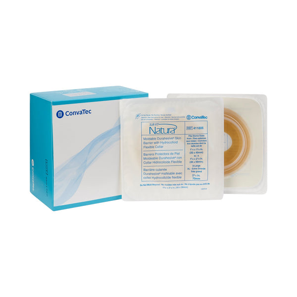 Sur-Fit Natura® Durahesive® Ostomy Barrier Moldable, Extended Wear Durahesive® Adhesive 70 mm Flange Sur-Fit Natura® System Hydrocolloid 1-3/4 to 2-1/8 Inch Opening (581628_BX) 10/BX