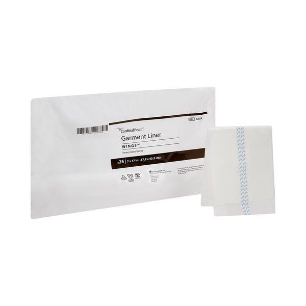 Wings™ Incontinence Liner 7 X 17 Inch Moderate Absorbency Polymer Core One Size Fits Most (165216_BG) 1/BG