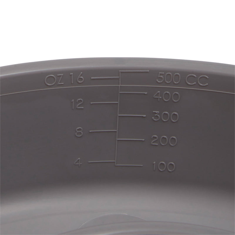 McKesson Emesis Basin Graphite 16 oz. Plastic Single Patient Use (1028127_EA) 1/EA