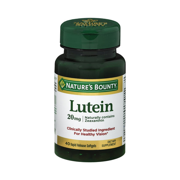 Nature's Bounty® Eye Vitamin Supplement Lutein 20 mg Strength Softgel 40 per Bottle (1038538_EA) 1/EA