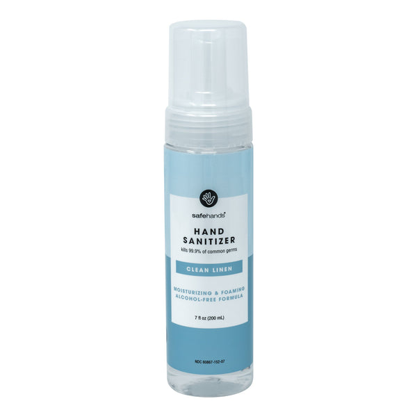safeHands® Alcohol-Free Hand Sanitizer 7 oz. BZK (Benzalkonium Chloride) Foaming Bottle (868130_EA) 1/EA
