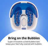 HoMedics® Bubble Bliss Elite Foot Bath with Heat Boost Blue / White Plastic (1253807_EA) 1/EA