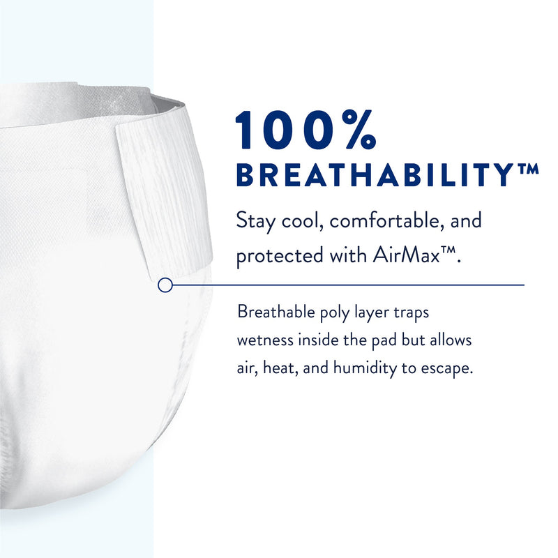 Prevail® Per-Fit® Maximum Plus Unisex Adult Incontinence Brief Medium Disposable Heavy Absorbency (1234415_CS) 80/CS