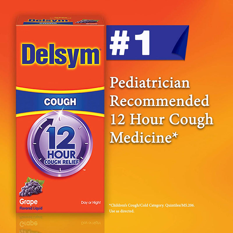Delsym® Cold and Cough Relief 30 mg / 5 mL Strength Liquid 5 oz. (762946_EA) 1/EA