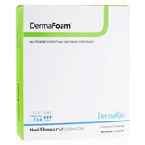 DermaFoam® Foam Dressing 4.9 X 5 Inch Without Border Waterproof Backing Nonadhesive Elbow / Heel Sterile (719720_BX) 5/BX
