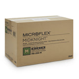 MICROFLEX® MidKnight™ Exam Glove Medium NonSterile Nitrile Standard Cuff Length Fully Textured Black Fentanyl Tested (688019_CS) 10/CS