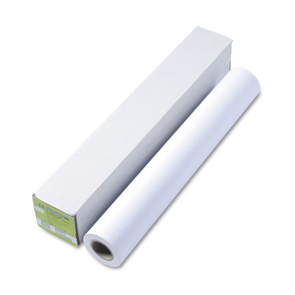 HP DesignJet Inkjet Large Format Paper, 6.1 mil, 24" x 100 ft, Coated White (HEWQ1412B)