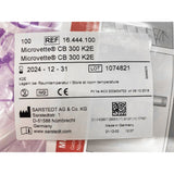 Microvette® CB 300 Capillary Blood Collection Tube K2 EDTA Additive 300 µL Pull Cap Polypropylene Tube (1060089_PK) 1/PK