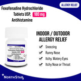 NorthStar Allergy Relief 180 mg Strength Tablet 30 per Bottle (1158260_BT) 1/BT