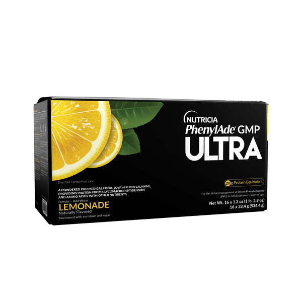 PhenylAde® GMP ULTRA Oral Supplement Lemonade Flavor Powder 1.2 oz. / 33.4 Gram Individual Packet (1262882_EA) 1/EA