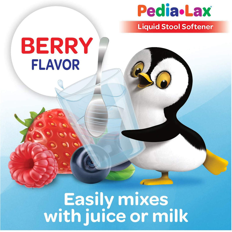 Pedia-Lax® Stool Softener Fruit Punch Flavor Liquid 4 oz. 50 mg / 15 mL Strength Docusate Sodium (738525_EA) 1/EA