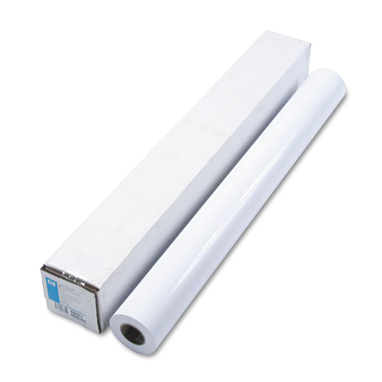 HP DesignJet Large Format Paper for Inkjet Prints, 7 mil, 36" x 100 ft, Gloss White (HEWQ6575A)