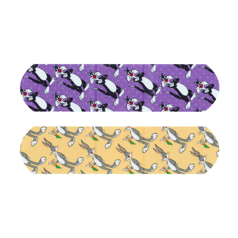 Looney Tunes™ Stat Strip® Adhesive Strip 3/4 X 3 Inch Plastic Rectangle Kid Design (Bugs Bunny /Sylvester) Sterile (687960_CS) 1200/CS