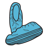 X-tra Traction® Shoe Cover One Size Fits Most Shoe High Nonskid Sole Blue NonSterile (167969_CS) 3/CS